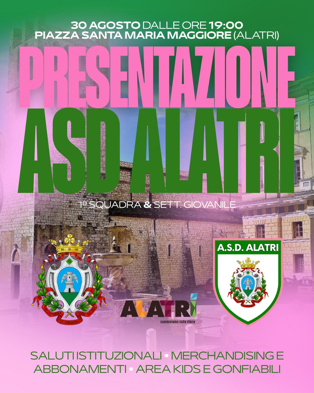 Presentazione ASD Alatri